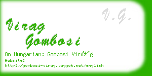 virag gombosi business card